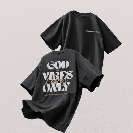 T-shirt "God Vibes Only" Dark Grey - Limited Edition
