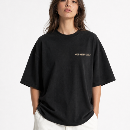 T-shirt "God Vibes Only" Dark Grey - Limited Edition